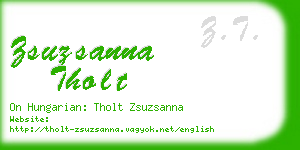 zsuzsanna tholt business card